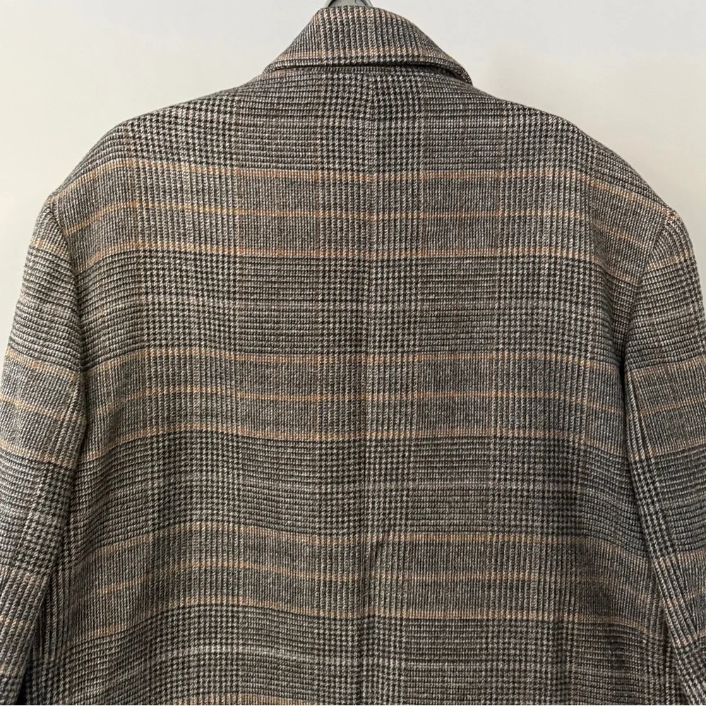 Banana Republic Heritage Collection Double-Breasted Plaid Coat